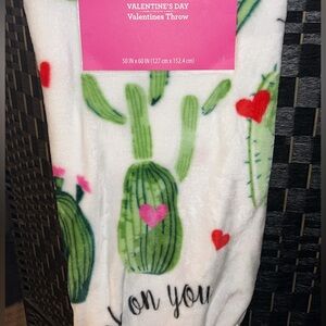 Valentine’s Throw - Cactus Print